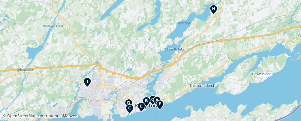 Map of Kingston