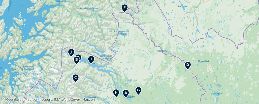 Map of Kiruna