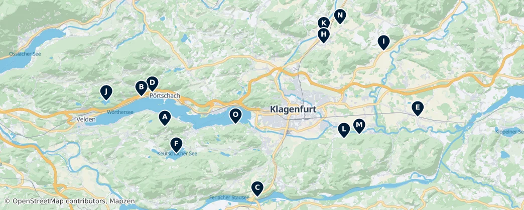 Map of District de Klagenfurt-Land