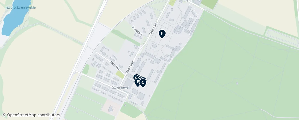 Map of Komorniki