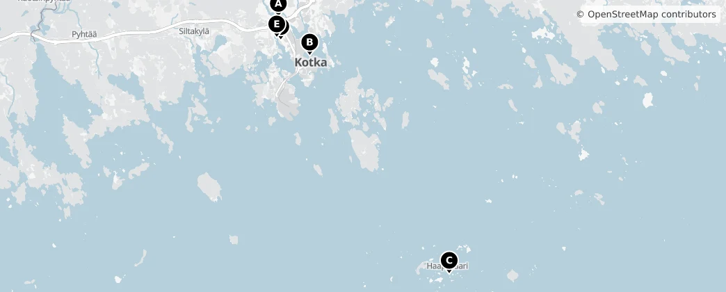 Map of Kotka