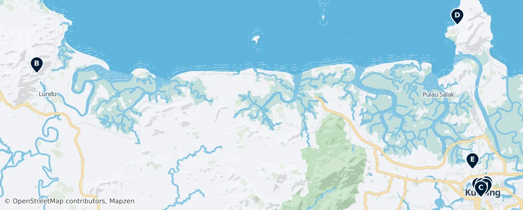 Map of Kuching