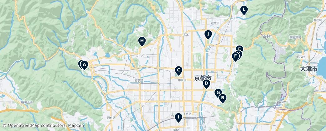 Map of Kyoto