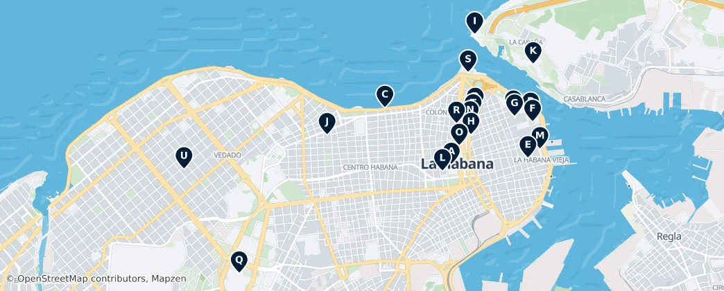 Map of La Havane