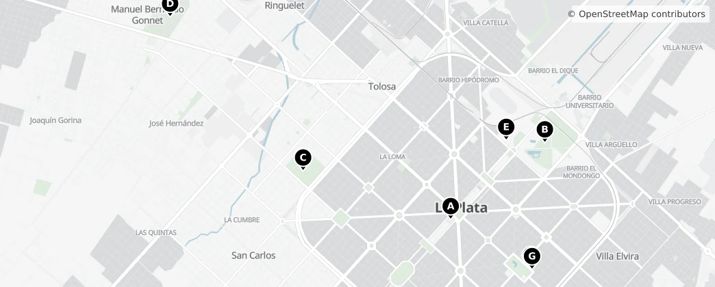 Map of La Plata