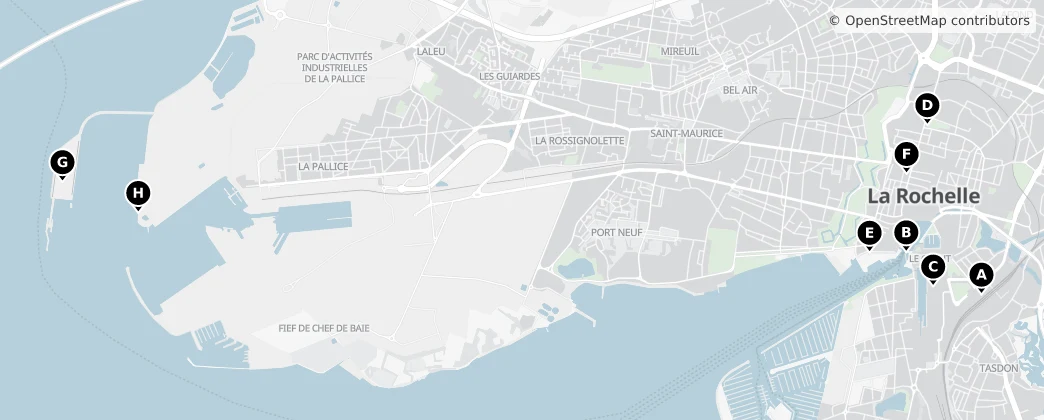 Map of La Rochelle