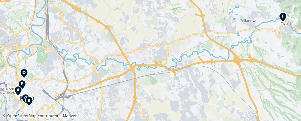 Map of Latium