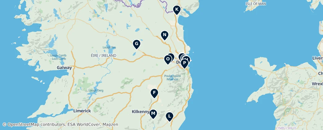 Map of Leinster