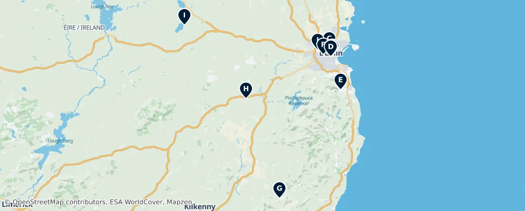 Map of Leinster