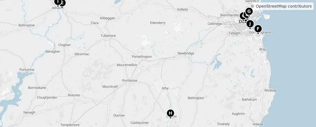 Map of Leinster