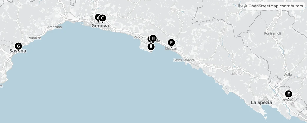 Map of Ligurie