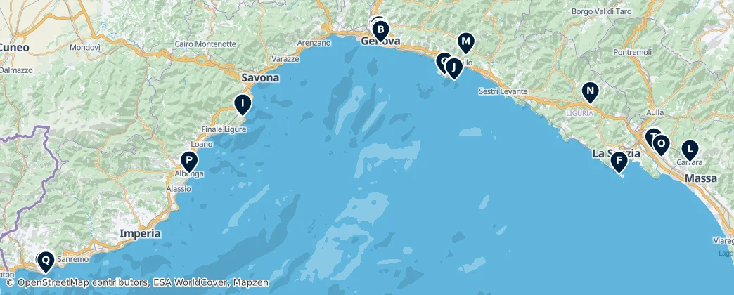Map of Ligurie