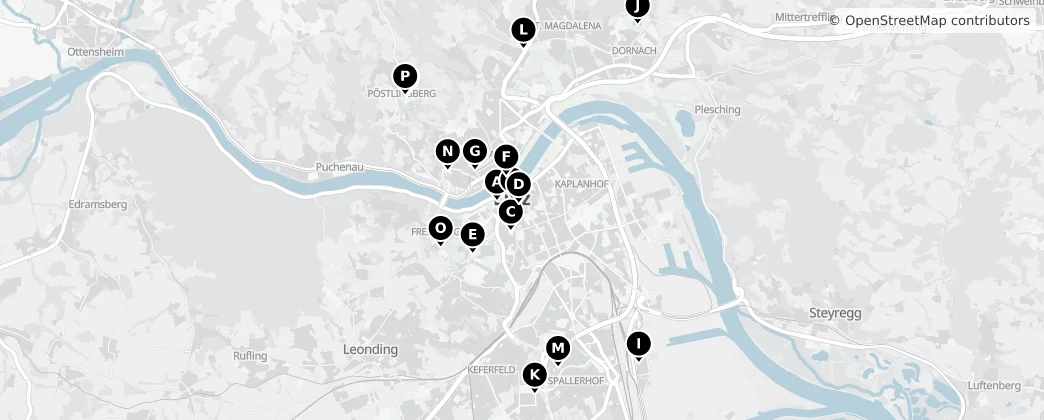 Map of Linz