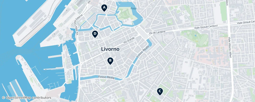 Map of Livourne