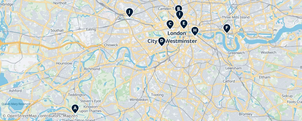 Map of Londres