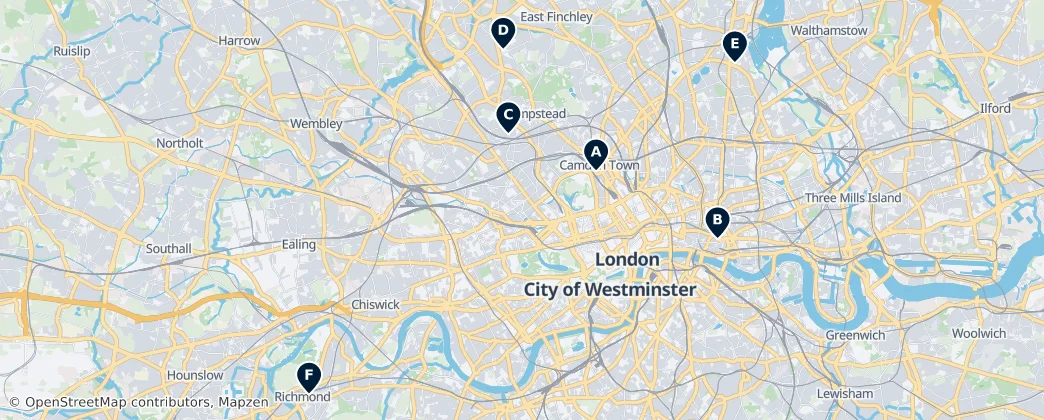 Map of Londres