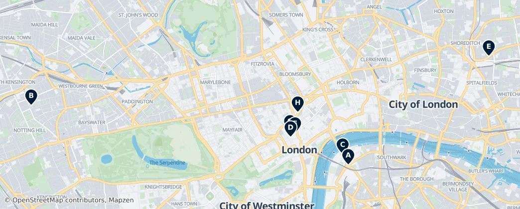 Map of Londres