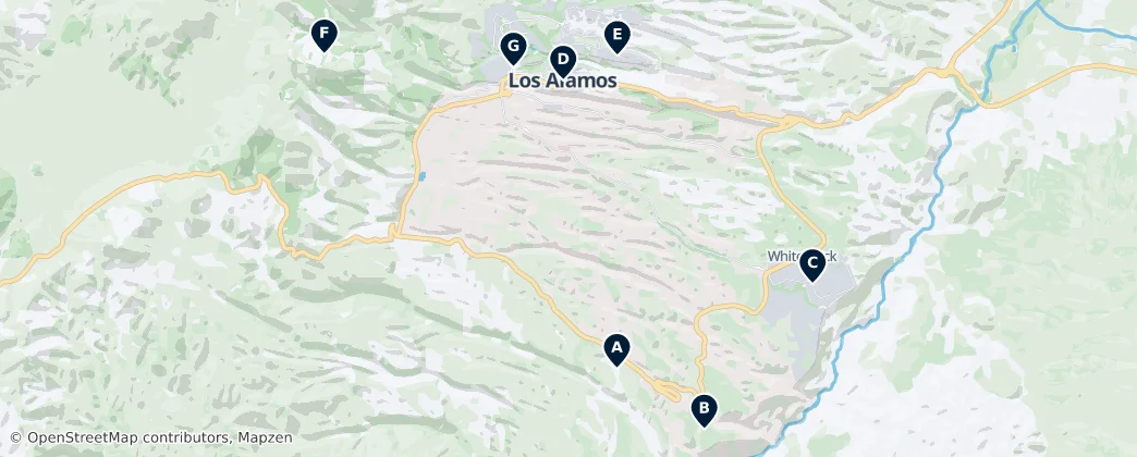 Map of Comté de Los Alamos