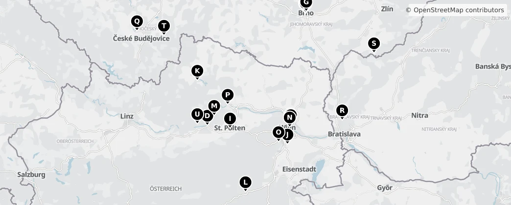 Map of Basse-Autriche
