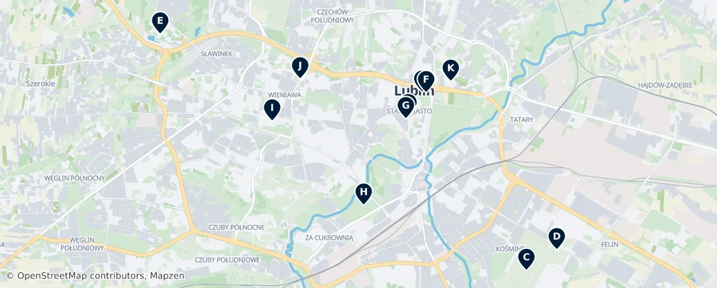 Map of Lublin