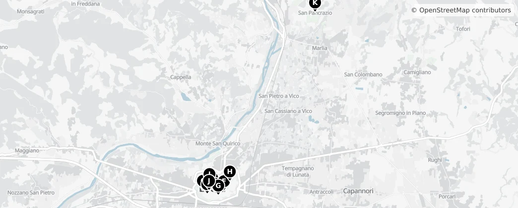 Map of Lucques