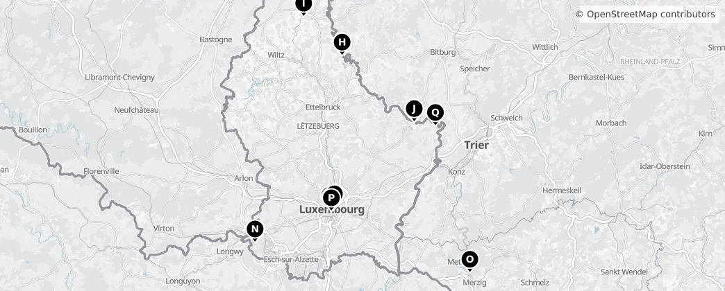 Map of Luxembourg