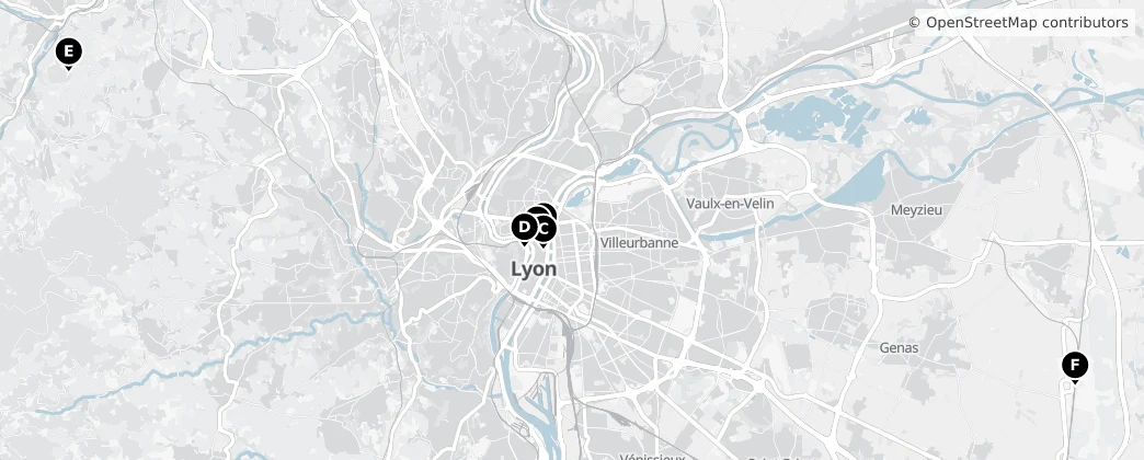 Map of Arrondissement de Lyon