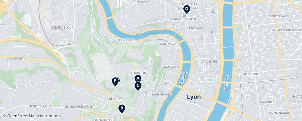 Map of Lyon