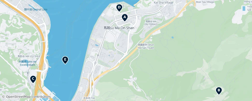 Map of Ma On Shan