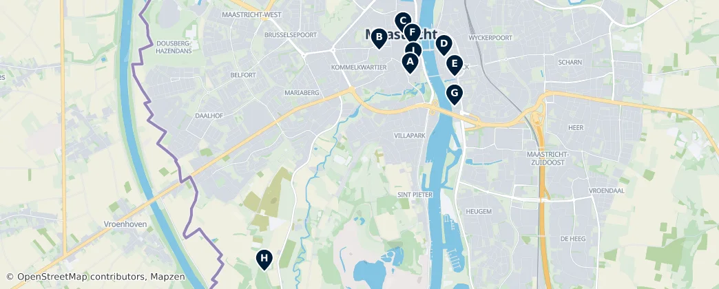 Map of Maastricht