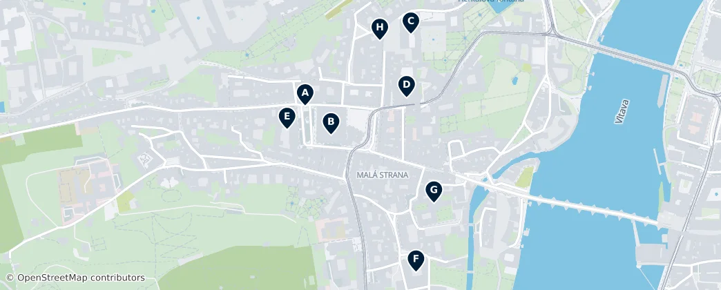 Map of Malá Strana