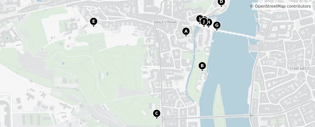 Map of Malá Strana