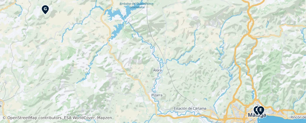 Map of Malaga