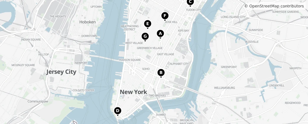 Map of Manhattan