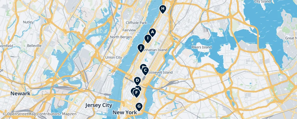 Map of Manhattan