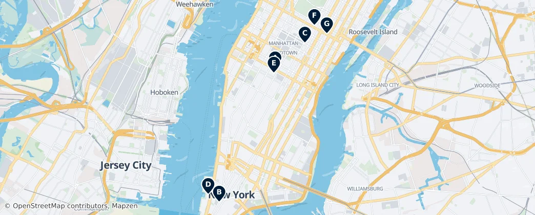Map of Manhattan