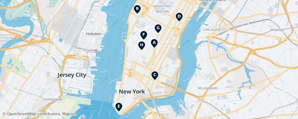 Map of Manhattan