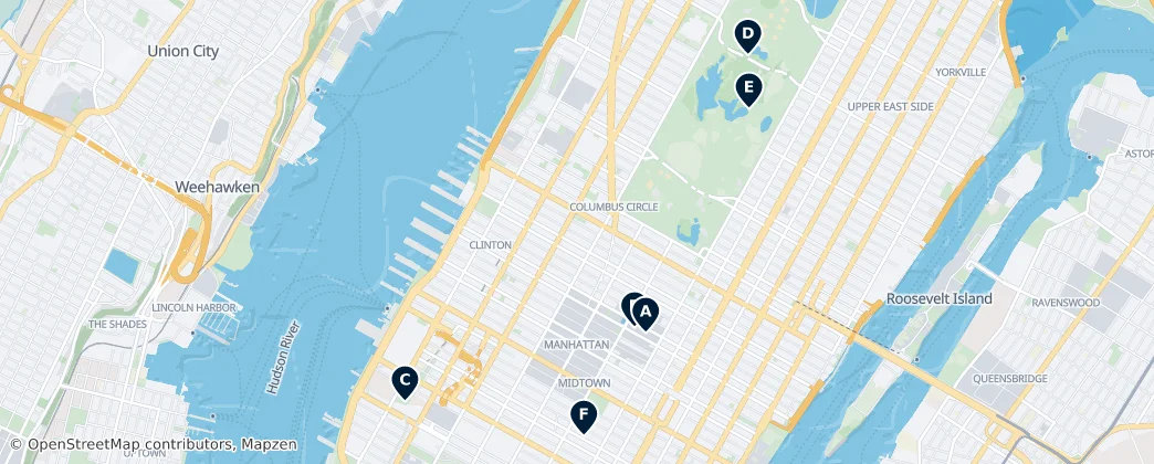 Map of Manhattan