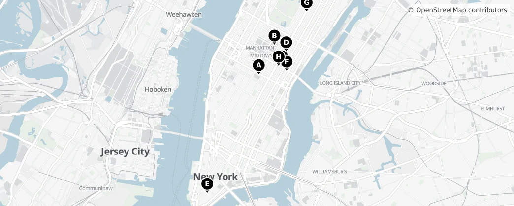 Map of Manhattan