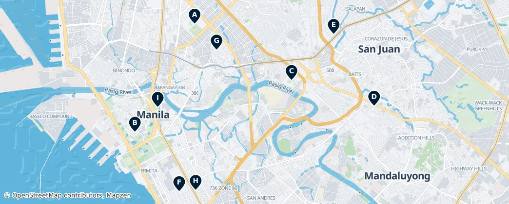 Map of Manille