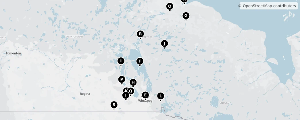 Map of Manitoba
