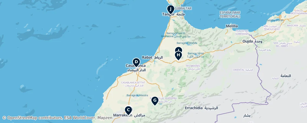 Map of Maroc