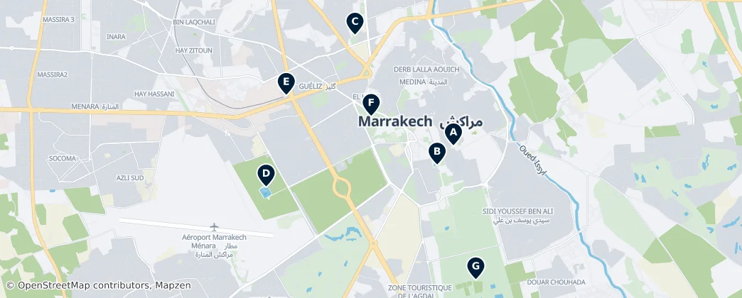 Map of Marrakech