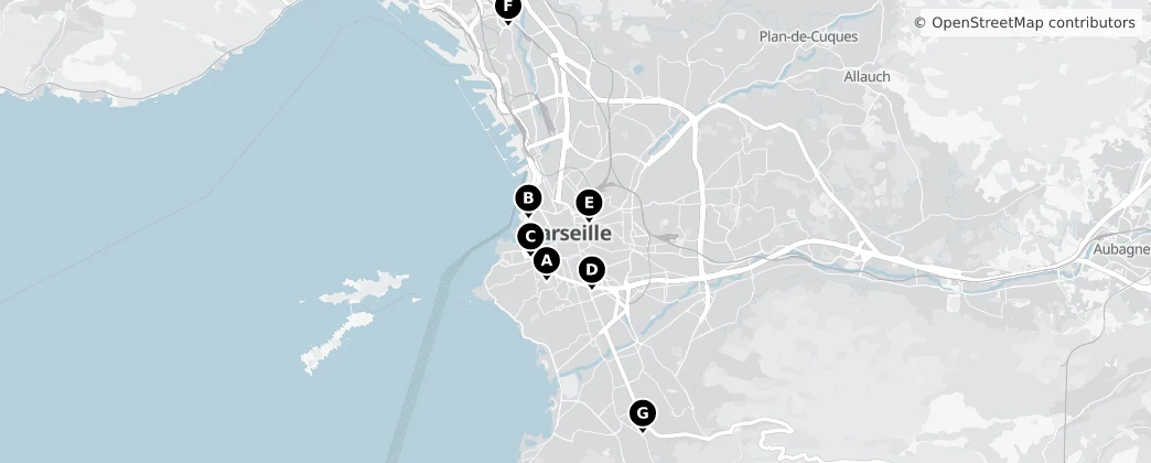 Map of Marseille