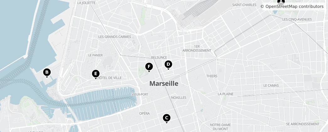 Map of Marseille