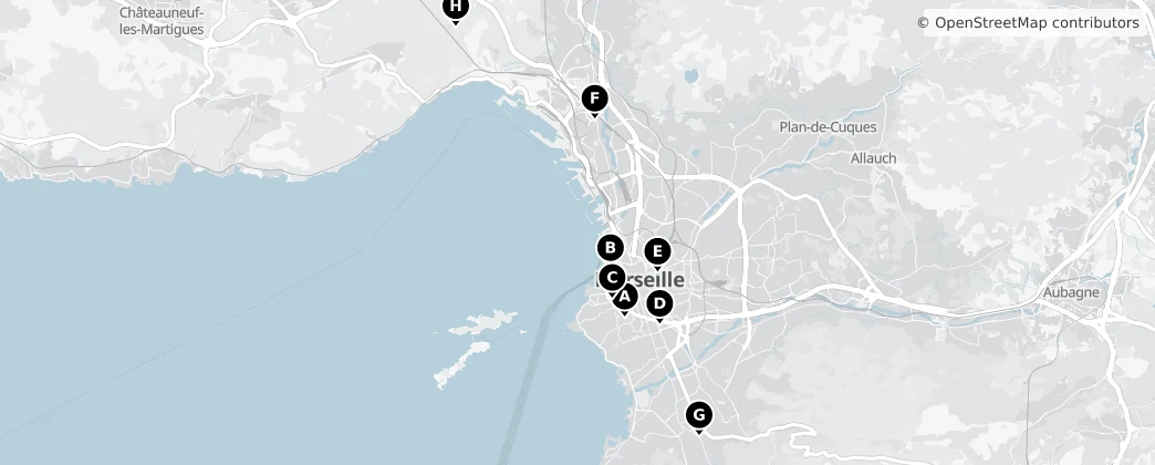 Map of Marseille