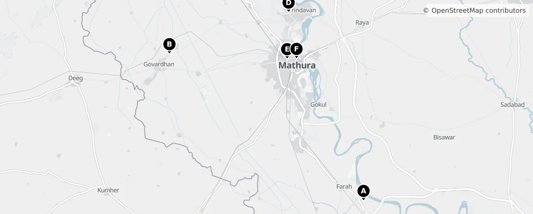 Map of Mathura