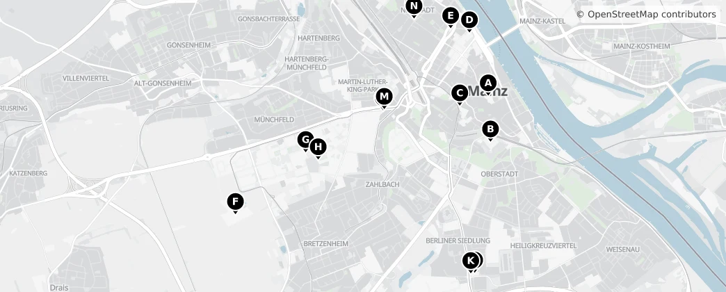 Map of Mayence