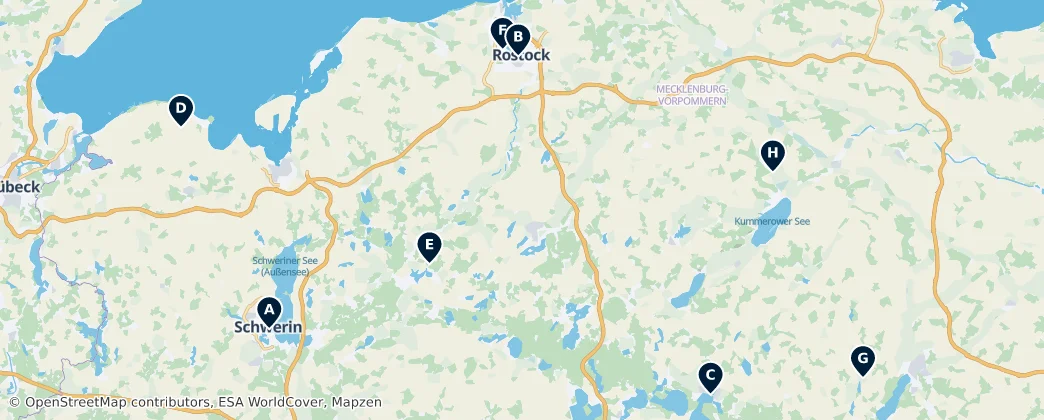 Map of Mecklembourg