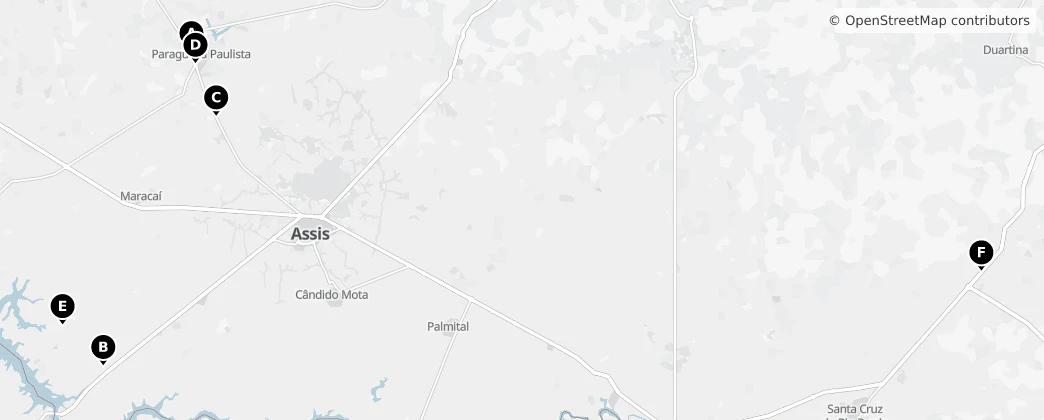 Map of List of microregions of São Paulo